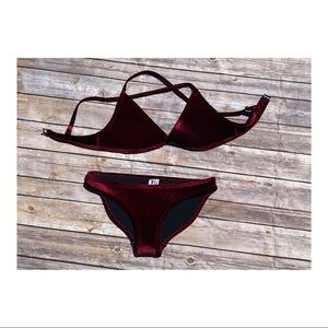 Hoaka Swimwear Velvet Bikini Size Xs